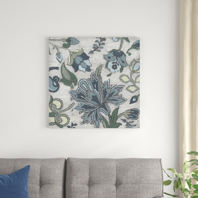 Blue Garden Chintz II, H 30 po x l 30 po