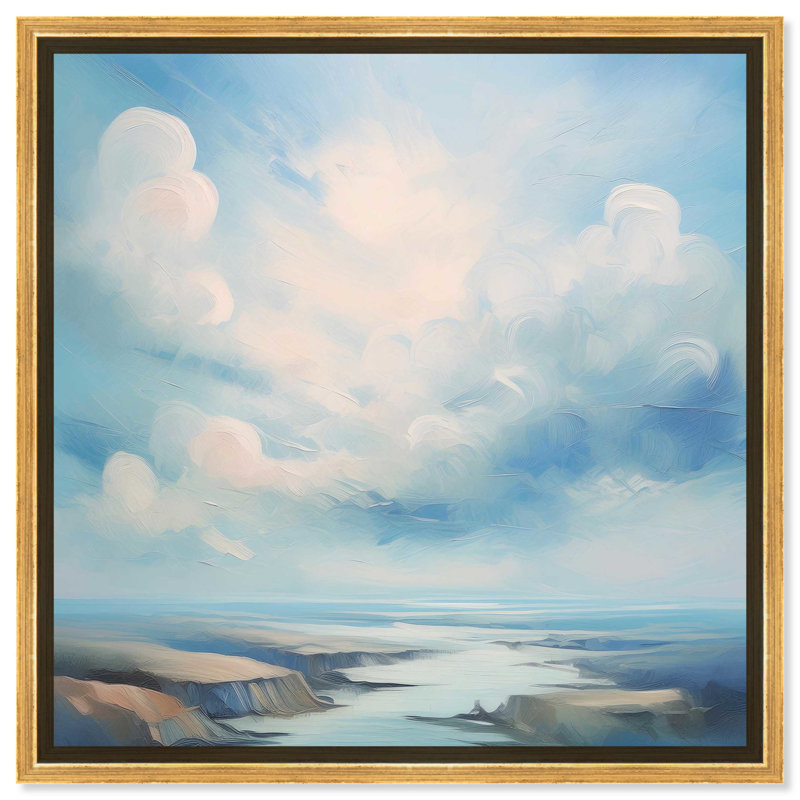 «Calm After The Storm», toile par Coast Art Farmhouse, Cadre doré, H 17 po x l 17 po