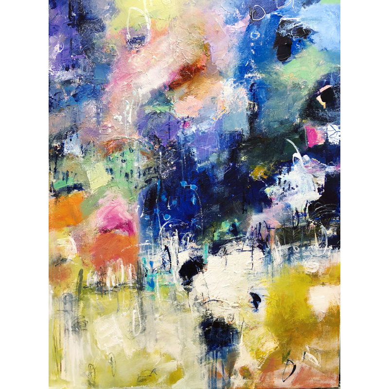 «Come In Out Of The Rain» par Elizabeth Chapman, H 31,25 po x l 25,25 po x P 0,875 po