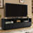 63" Mid-Century Modern TV Stand for TVs up to 75", Thick Sturdy Farmhouse Entertainment Cabinet, Media Console for Living Room, Louver Design & Solid Wood Drawers & Outlet Holes-1850429472