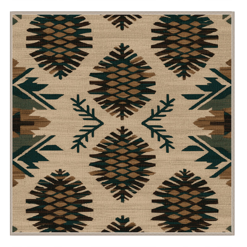  Tapis lavable Pinon, Carré 6 pi