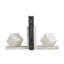 Ensemble de serre-livres géométriques blancs Marble Cube 10 lb-86784463