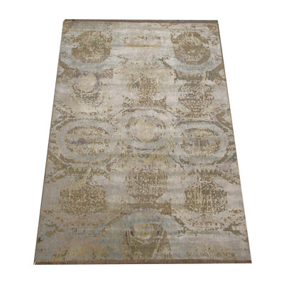 Tapis népalais en laine et soie 8X10