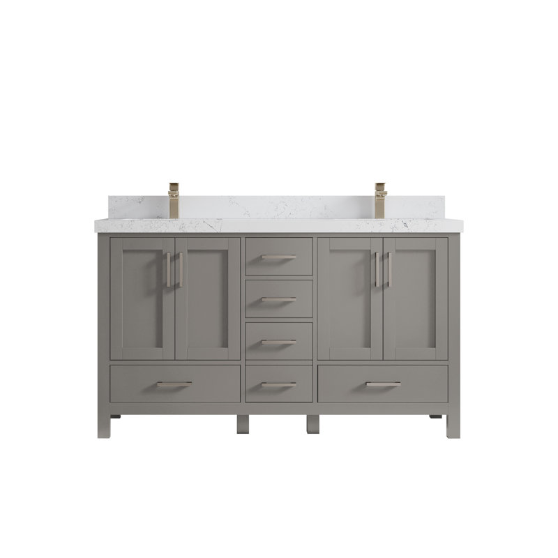 Ensemble de meuble-lavabo double 60 po Malibu