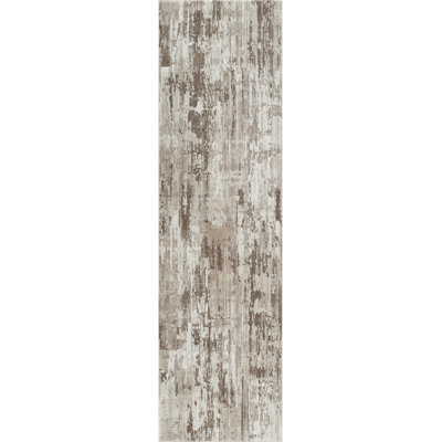Andrew Beige & Brown Abstract High-Low Modern Rug