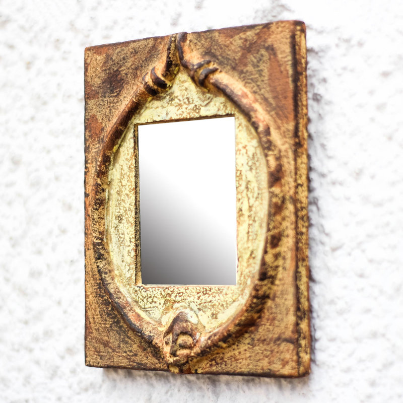 Wood Flat Wall Mirror