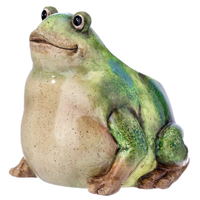 6.5" Terracotta Frog Planter
