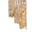 Round Wood Disk Chandelier w/ Recycled Glass Disks-612204459