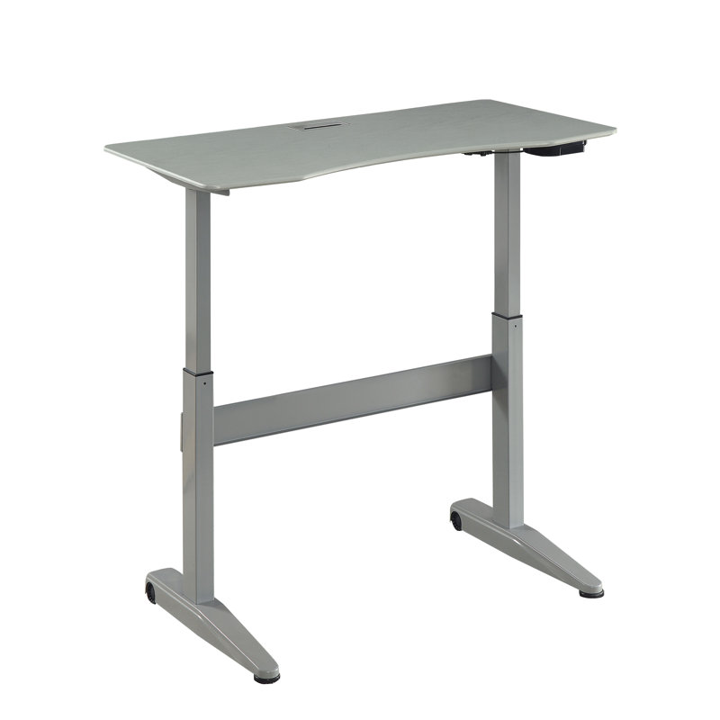 Bureau pour travailler debout à hauteur réglable, H 28,75 po x l 47,25 po x P 29,18 po, Gris