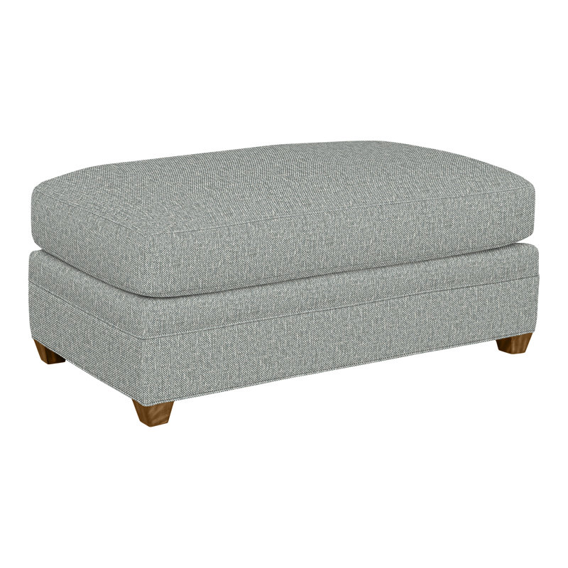 Fairgrove Ottoman, Casa Blanca, Tuck Graphite, No