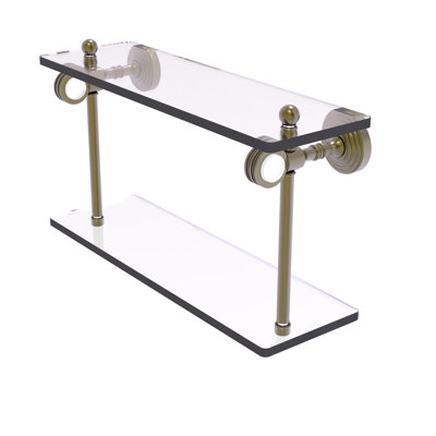 Jarrell 2 Piece Glass Tiered Shelf