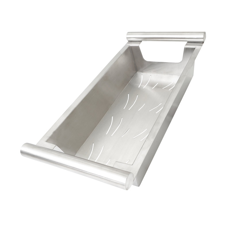 Boann Stainless Steel Over The Sink Strainer, 4" H x 19.8" W x 8.5" D 