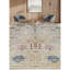 Wool Oriental Area Rug in Gold