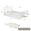 Lit simple à panneau en bois massif avec rangement Aneira-86833369