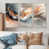 Toile naturelle avec cadre flottant