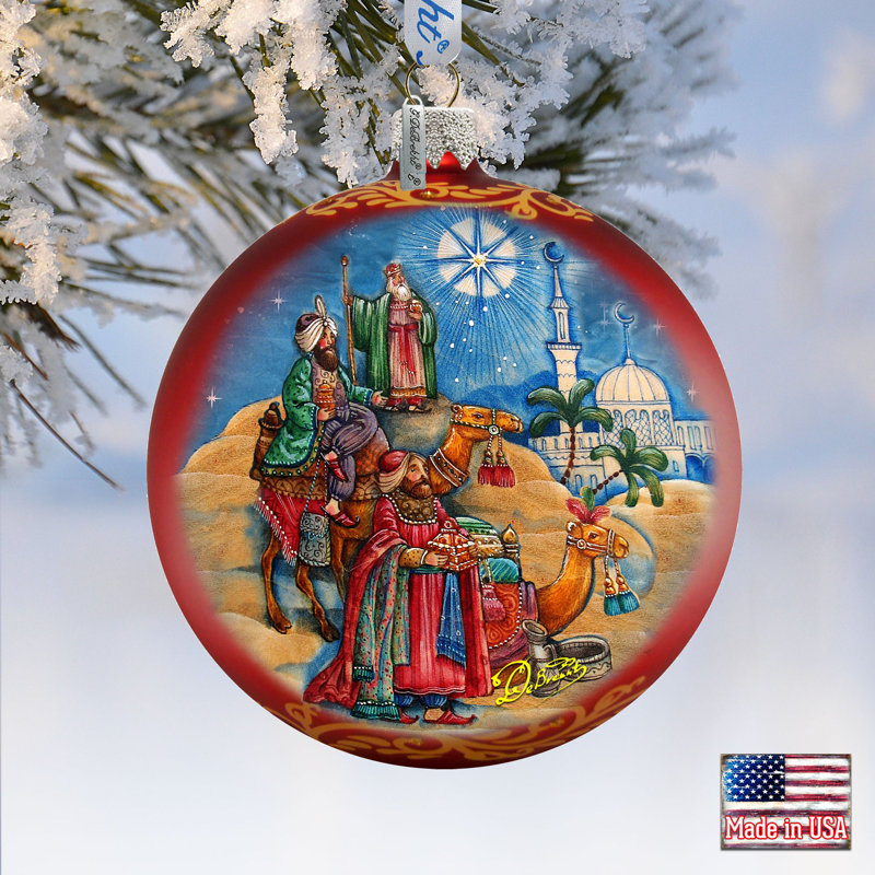 5.5'' Glass Holiday Shaped Ornament