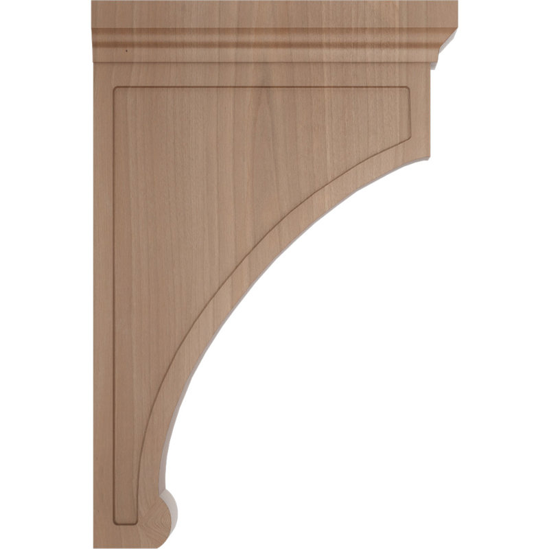 Support en bois Gomez, Cerisier, H 12 po x l 2,5 po x P 8 po