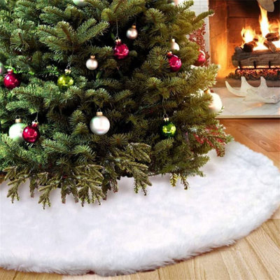Weihnachtsbaumdecke aus Webpelz