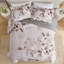 Édredon double / grand - imprimé floral avec envers en microfibre et lavable à la machine 3 pièces en mauve, coton imprimé bleu / rembourrage 100% style
