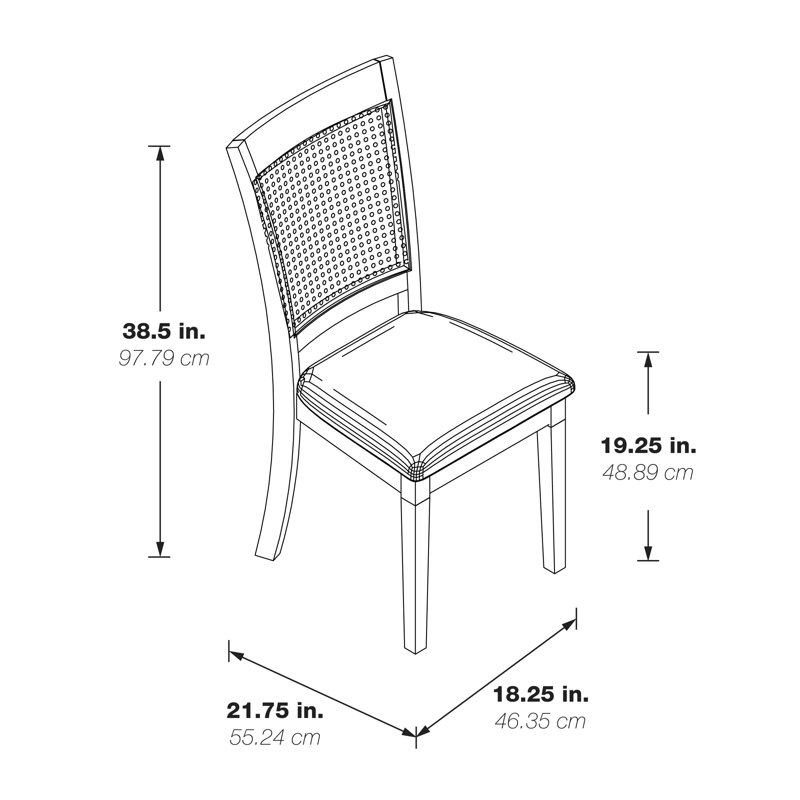 Copenhagen 19.25'' H Upholstered Side Chair, Antique White/Linen White, Antique White