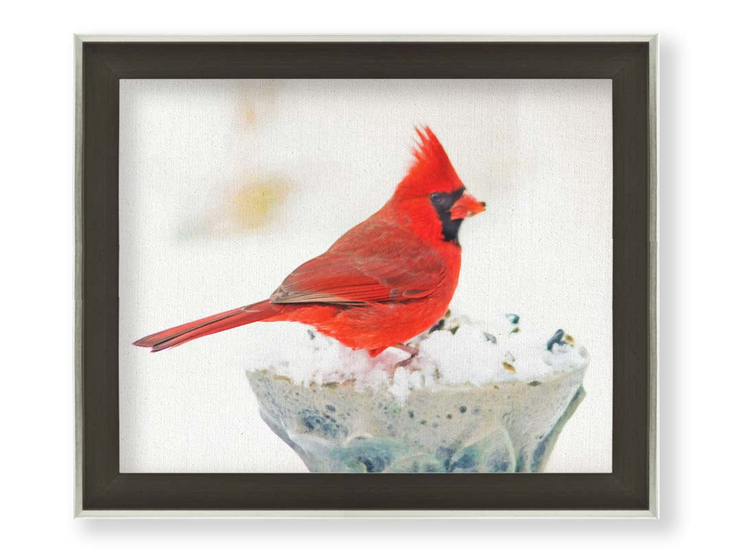 Latitude Run® Cardinal in White by Hal Halli. Paper Print - Mounted ...