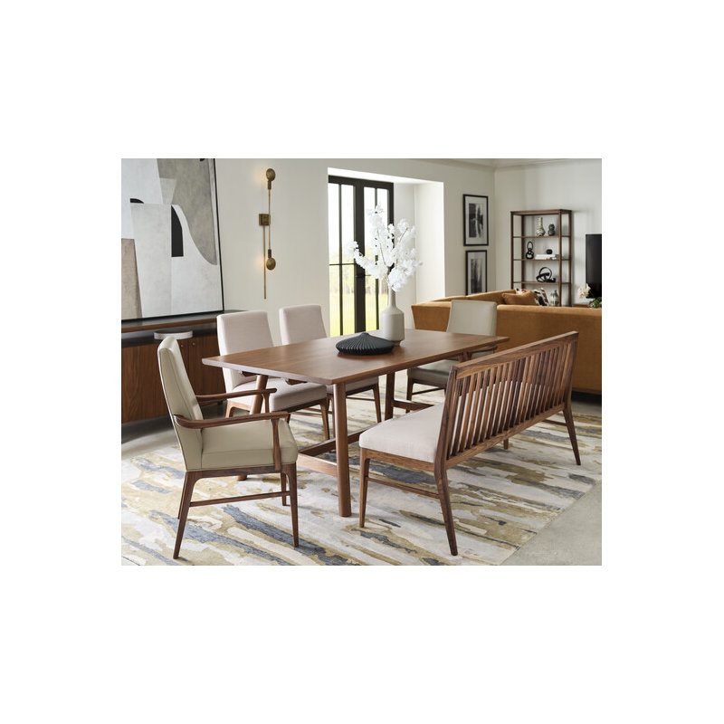 Walnut Grove Upholstered Dining Chair, Salvador Dove