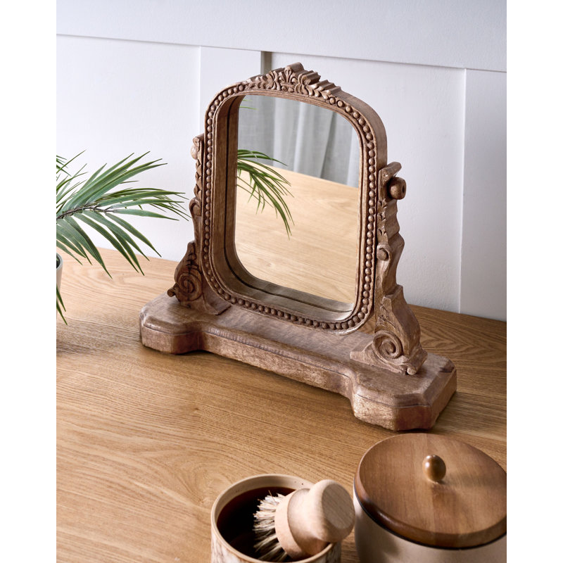 Solid Wood Rectangle Floor Mirror