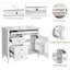 Meuble-lavabo simple 36 po avec comptoir en céramique, assemblage requis-1686596350