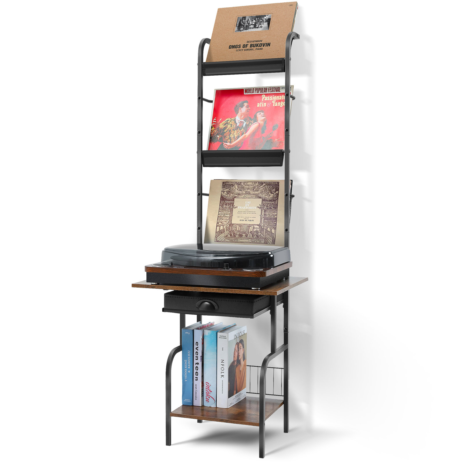 Dvd 5.0 Rack Wrought Studio™ Dvd Shelf, Wooden Cd Storage Rack, Cd Holder With ...