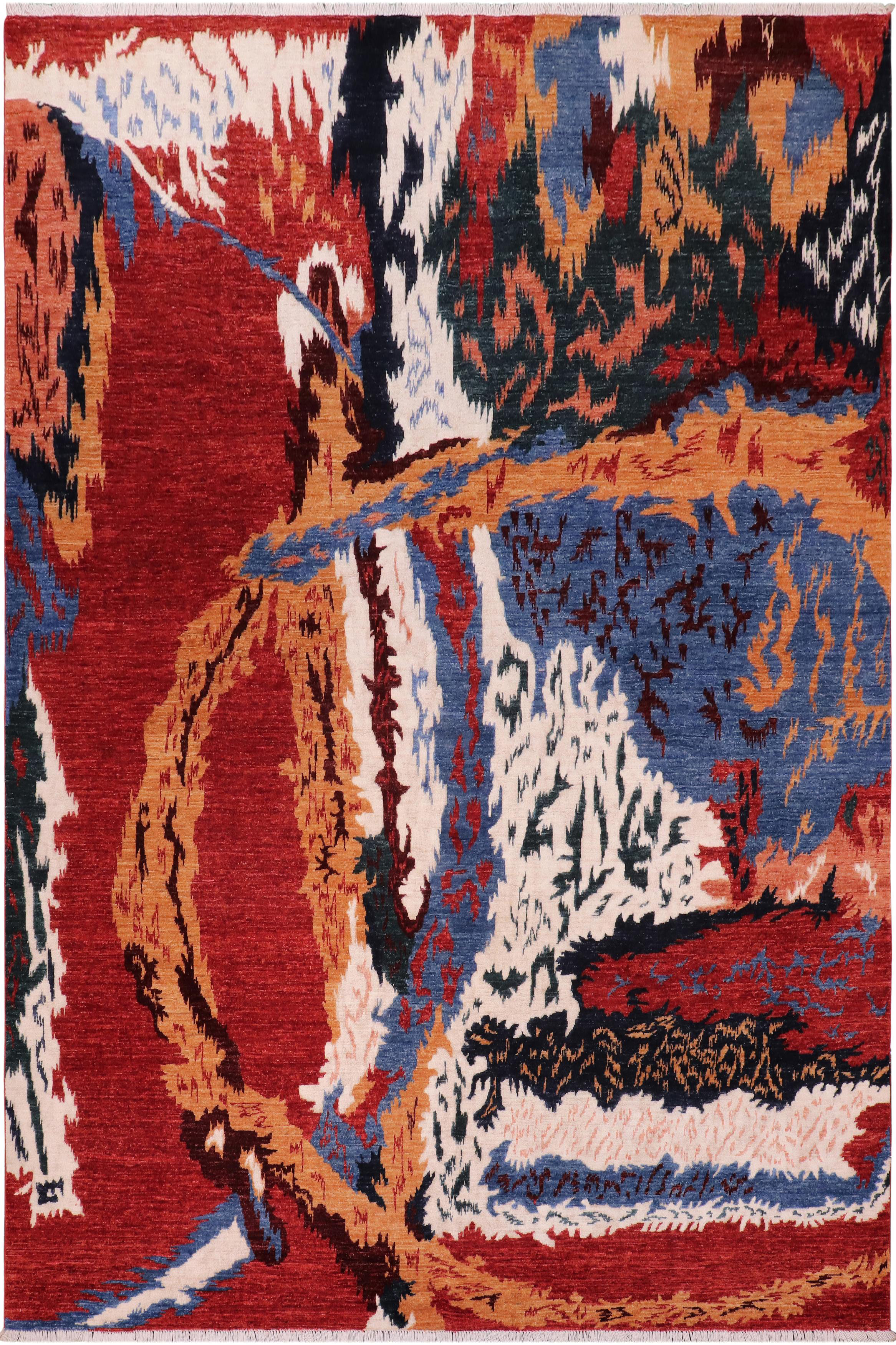 Isabelline Cecilia One-of-a-Kind 8'3'' x 9'7'' 2000s Area Rug in Red ...