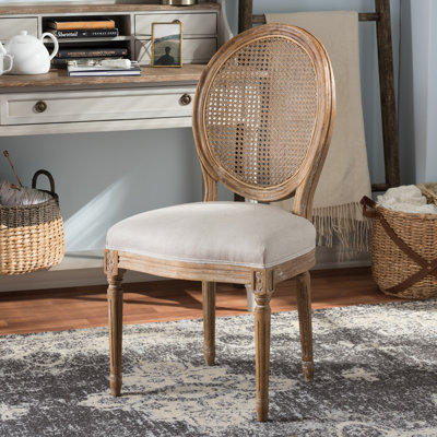 Chaise d'appoint en bois massif Ornellas