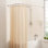 Tringle de douche en coin robuste en L 39 po - 67,8 po x 55 po - 84 po - réglable, 12 crochets et support de plafond
