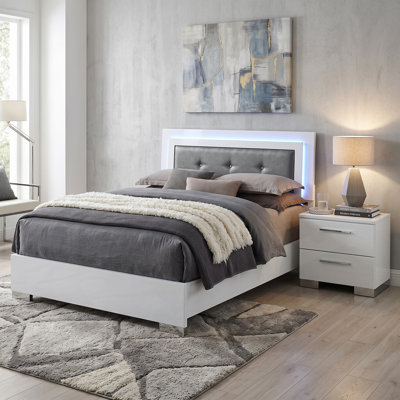 Caidah 2-Piece Bedroom Set with LED Headboard