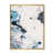 Toile avec cadre flottant or