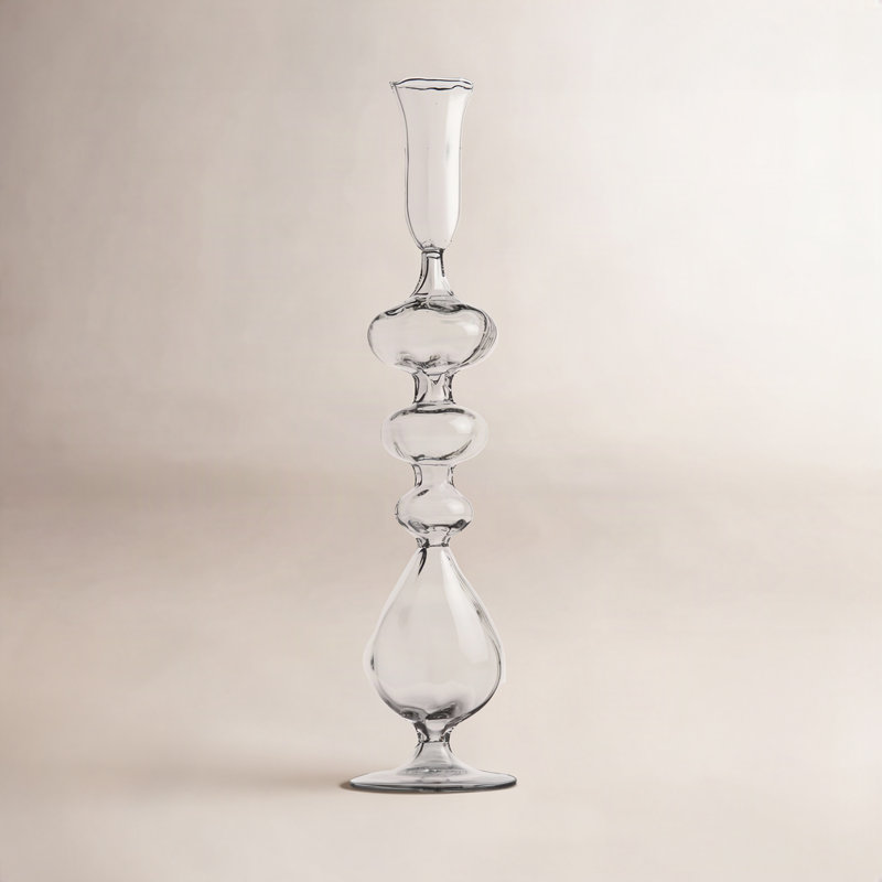 Alexandra 15.5'' H Glass Tabletop Candlestick