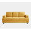 Canapé 3 places confortable en velours moderne avec assise profonde, mousse haute densité et coussins de dossier amovibles pour se détendre et travailler-2066413687