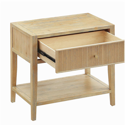 Fleur Natural 1-drawer Nightstand