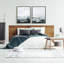"Blue Layers" par Maja Mitrovic de Makes My Day Happy, ensemble d'art mural sur toile encadrée-526898477-526898513