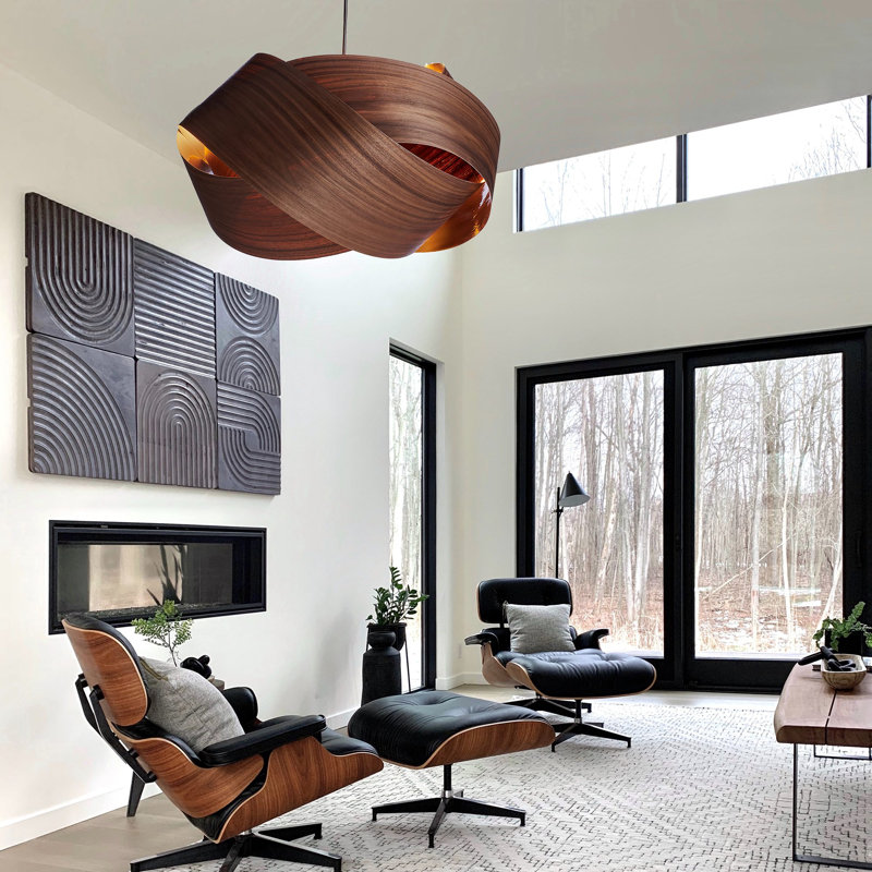 Dimmable Geometric Chandelier, 18" H x 32" W x 32" D, 4