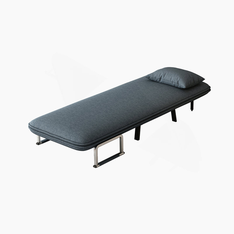 Fauteuil convertible, canapé rembourré, Bleu gris
