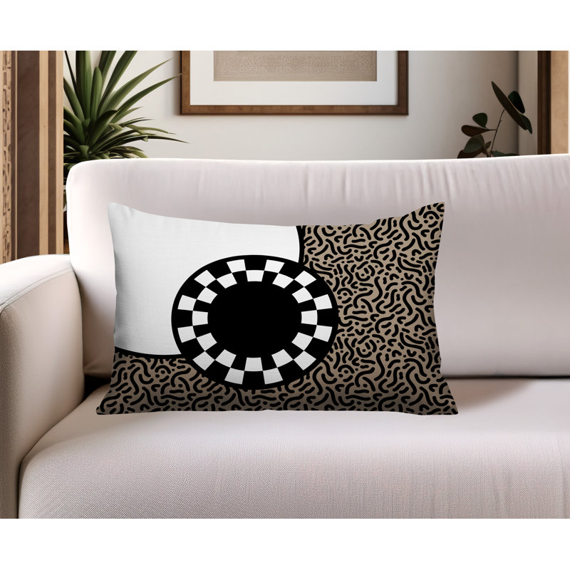 Coussin lombaire réversible Vibra Abstract, Rectangle H 18 po x l 25 po