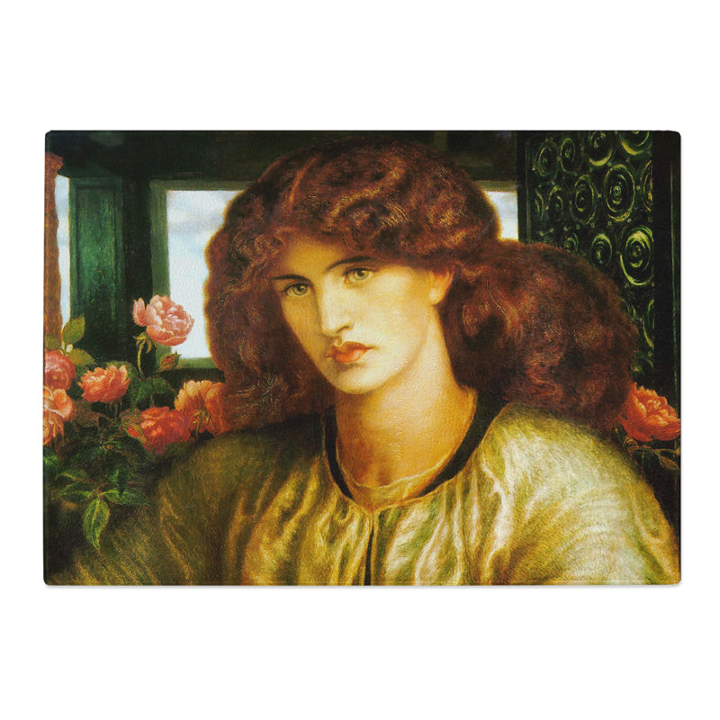 The Woman and Window by Dante Gabriel Rossetti Chopping Board, 0.4cm H x 20cm W x 28.5cm L