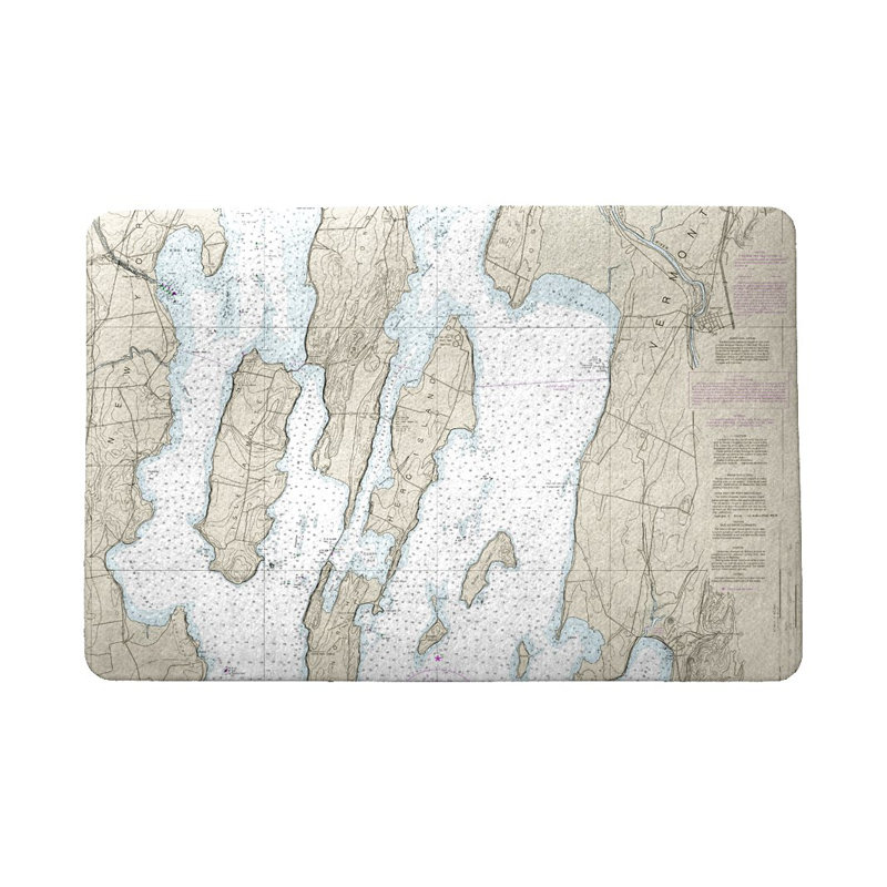 Tapis d'intérieur / extérieur Loar North Hero Island Vermont, l 18 po x L 26 po