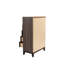 Commode en bois massif avec rangement à 1 tiroir 5 pièces