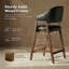 Tabouret de bar rembourré en bois massif-339600678-339600679