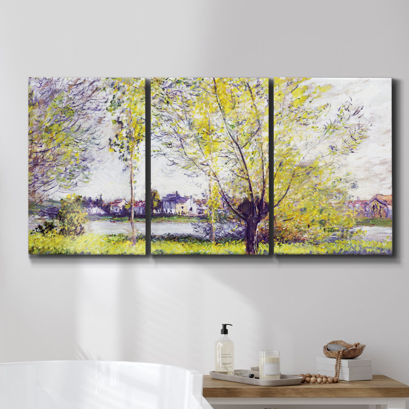 Alligator, reproduction sur toile 3 pièces, H 60 po x l 120 po x P 2 po