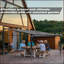 Pergola adossée 12 po x 14 po, toit rigide avec toit en polycarbonate, pavillon en aluminium pour terrasse et fête