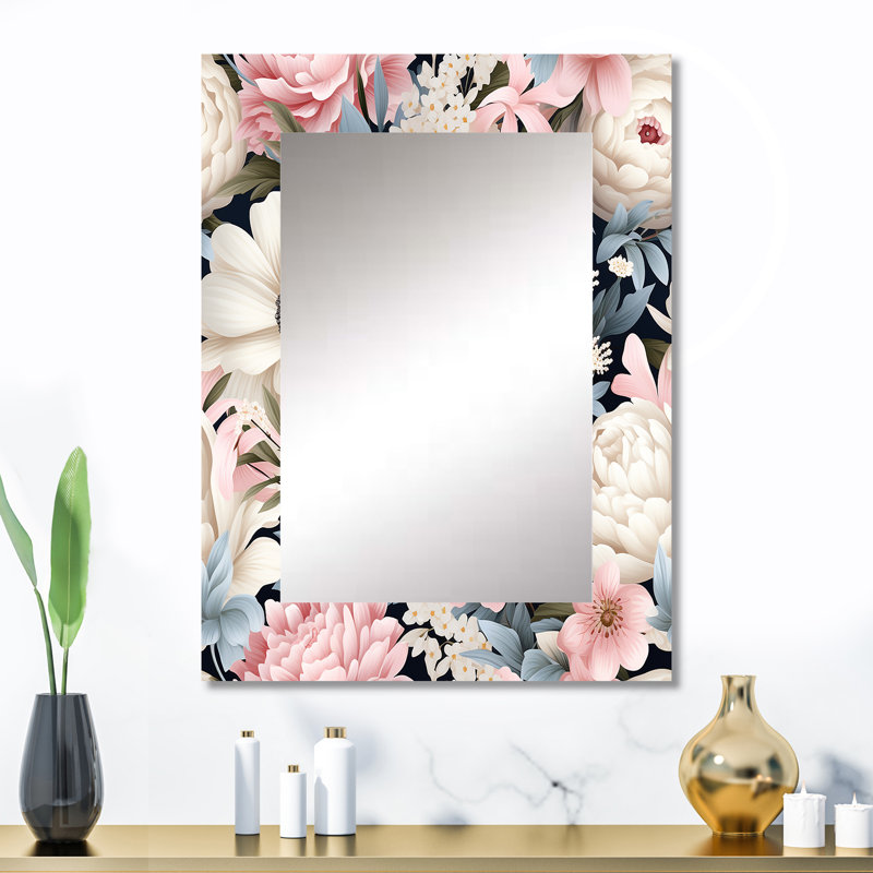 Motif floral bohème pastel Ragusa Boho, 32 po x 24 po