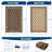 Waterproof Reversible Outdoor Rug 8x10ft – Large Plastic Straw Mat, Easy Clean, UV-Resistant, Ideal for Patio, Deck, RV, Camping, Picnic, Balcony – Peony Brown/Coffee, 8*10ft(244*305cm)-1649873748-1649873750