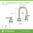 Dia Widespread Bathroom Faucet with Push Pop Drain-87897795